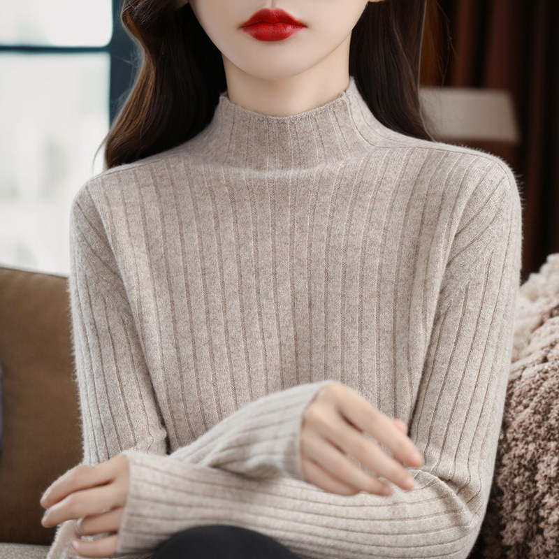 단색 캐주얼 니트웨어