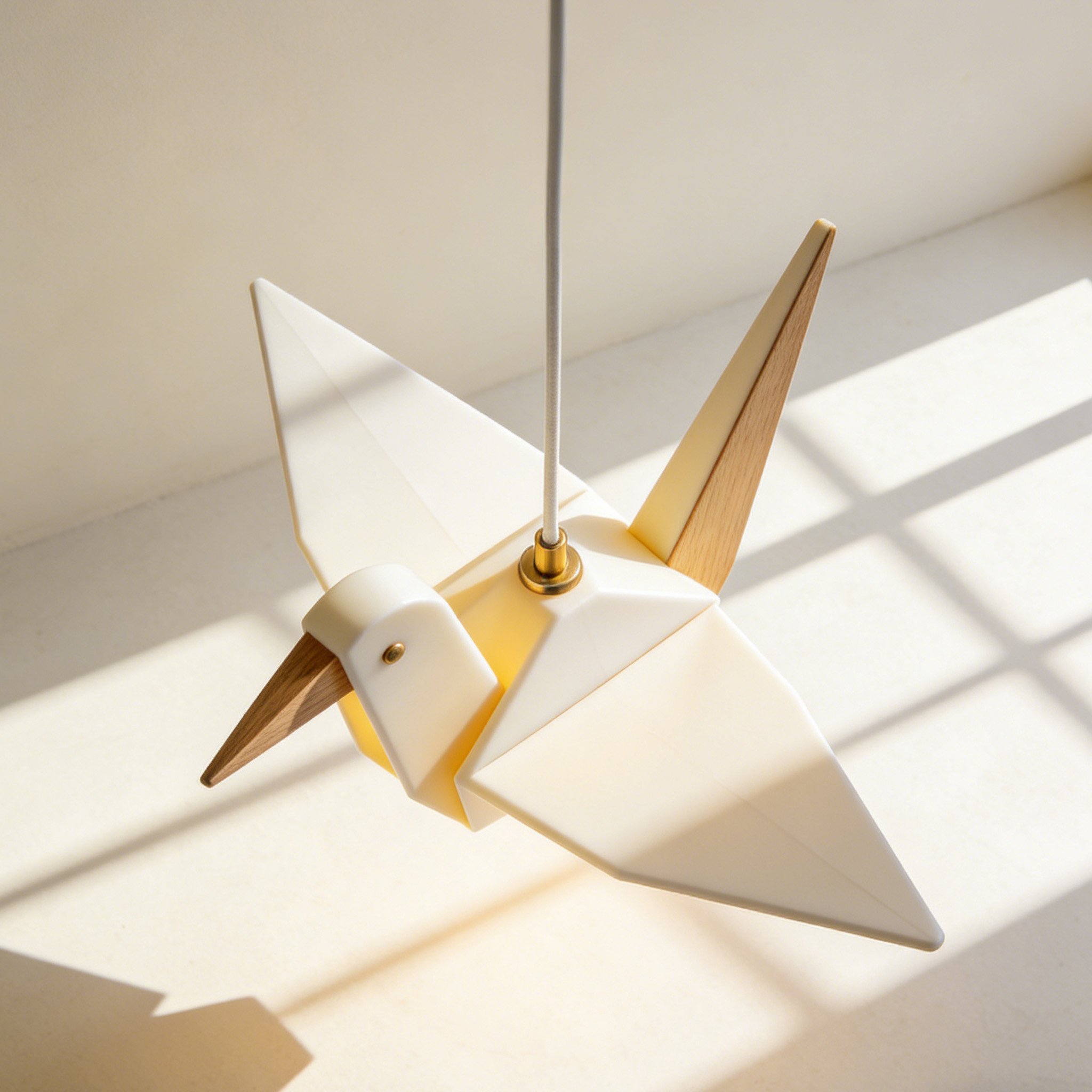 종이학 모양 거실 펜던트 조명