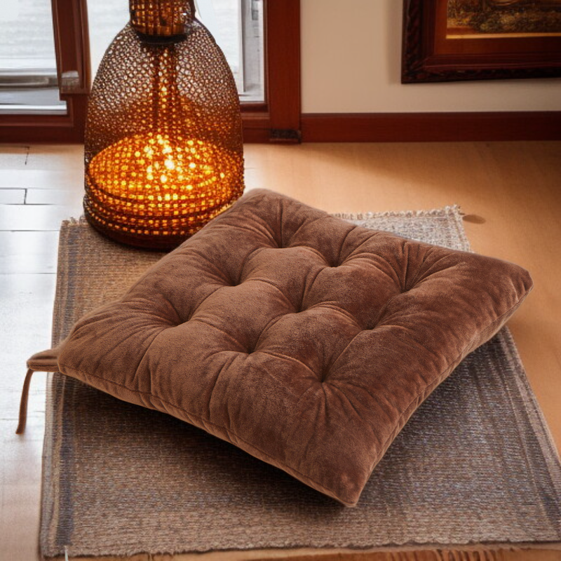 純色加厚絎縫沙發墊