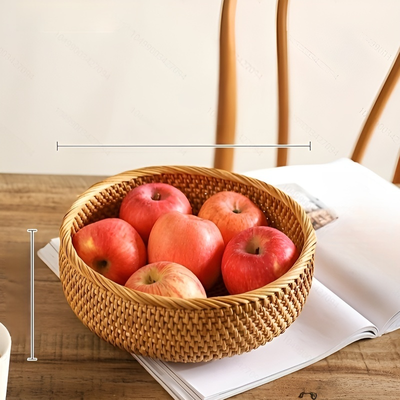 빈티지 라탄 빵바구니 다용도 과일 간식 정리 바구니