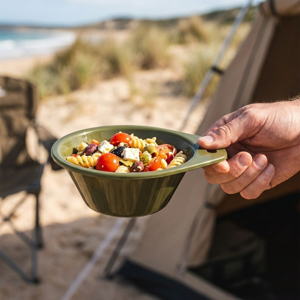 ชุดชามพลาสติกสำหรับตั้งแคมป์กลางแจ้ง