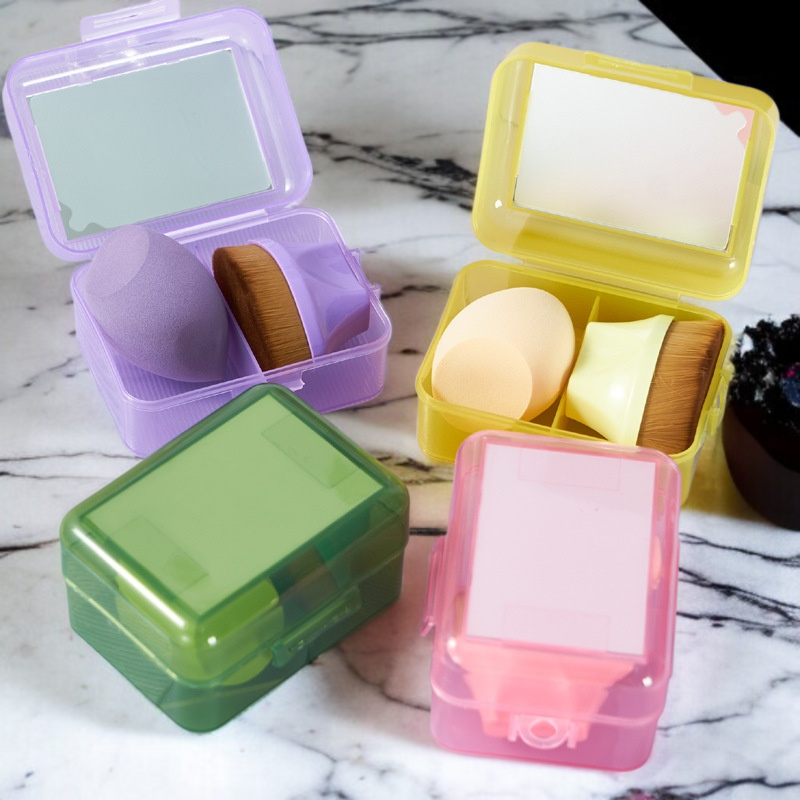 持ち運びに便利なメイクブラシとエッグセット