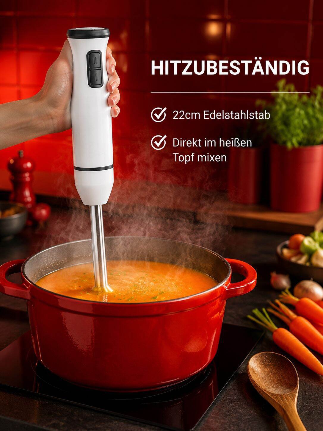 Vielseitiger Küchenstab für den Hausgebrauch