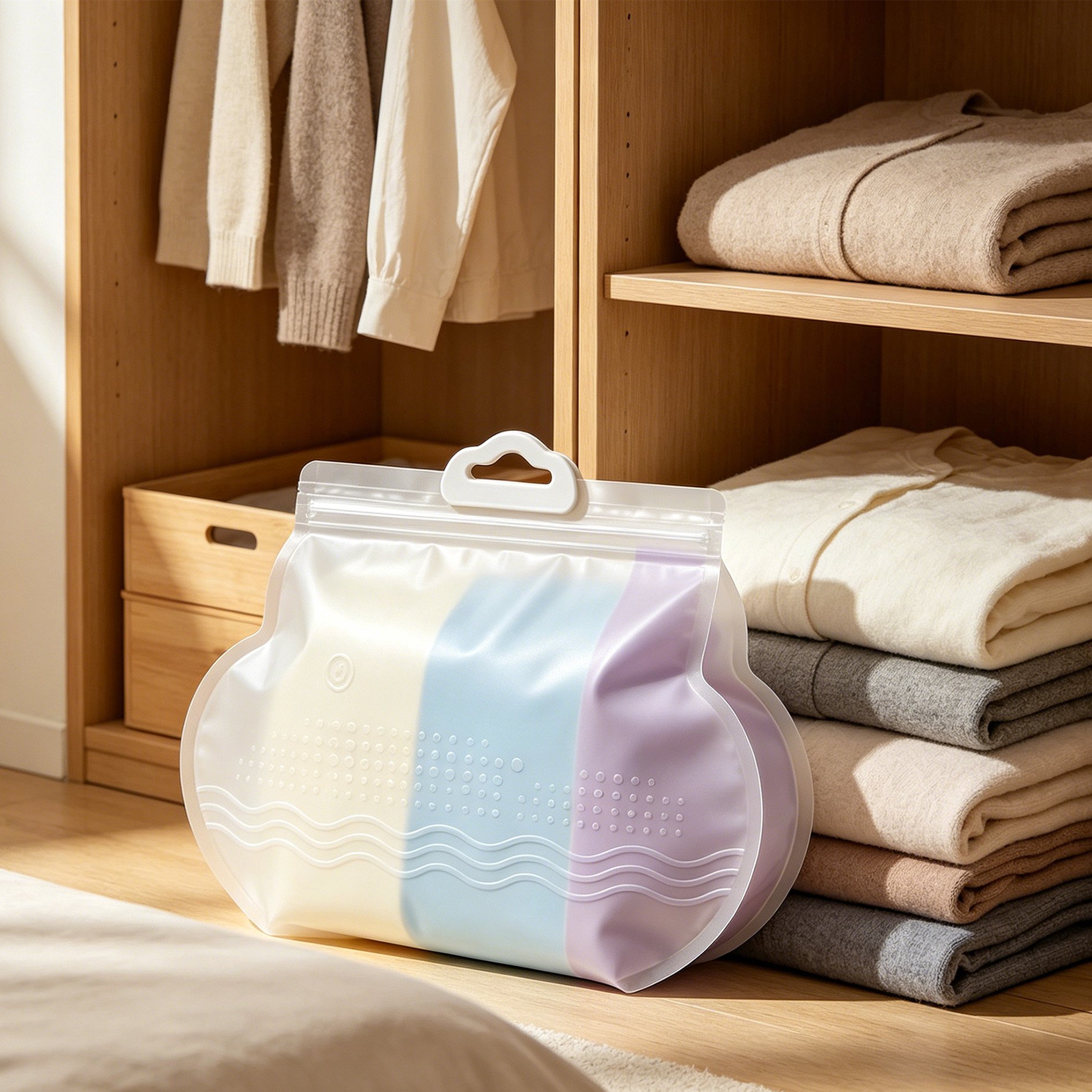 衣類収納用ジッパー付き袋（10枚入り）