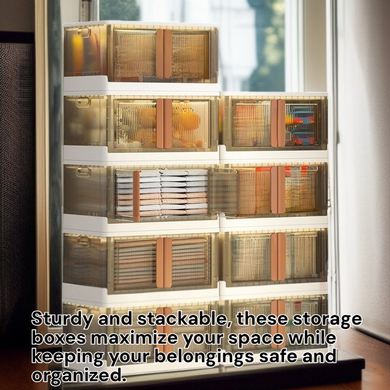 Transparent Foldable Storage Cabinet Multi-purpose Organizer Box for Clothes