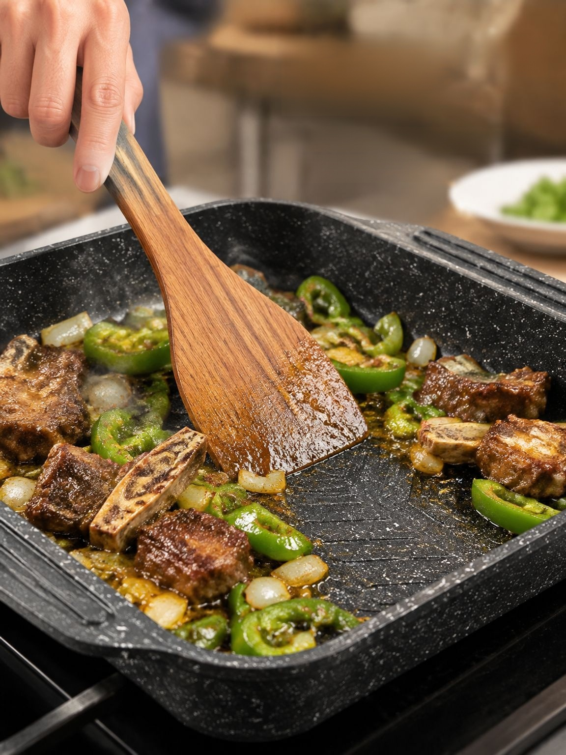 Cocina de gas para preparación rápida de alimentos