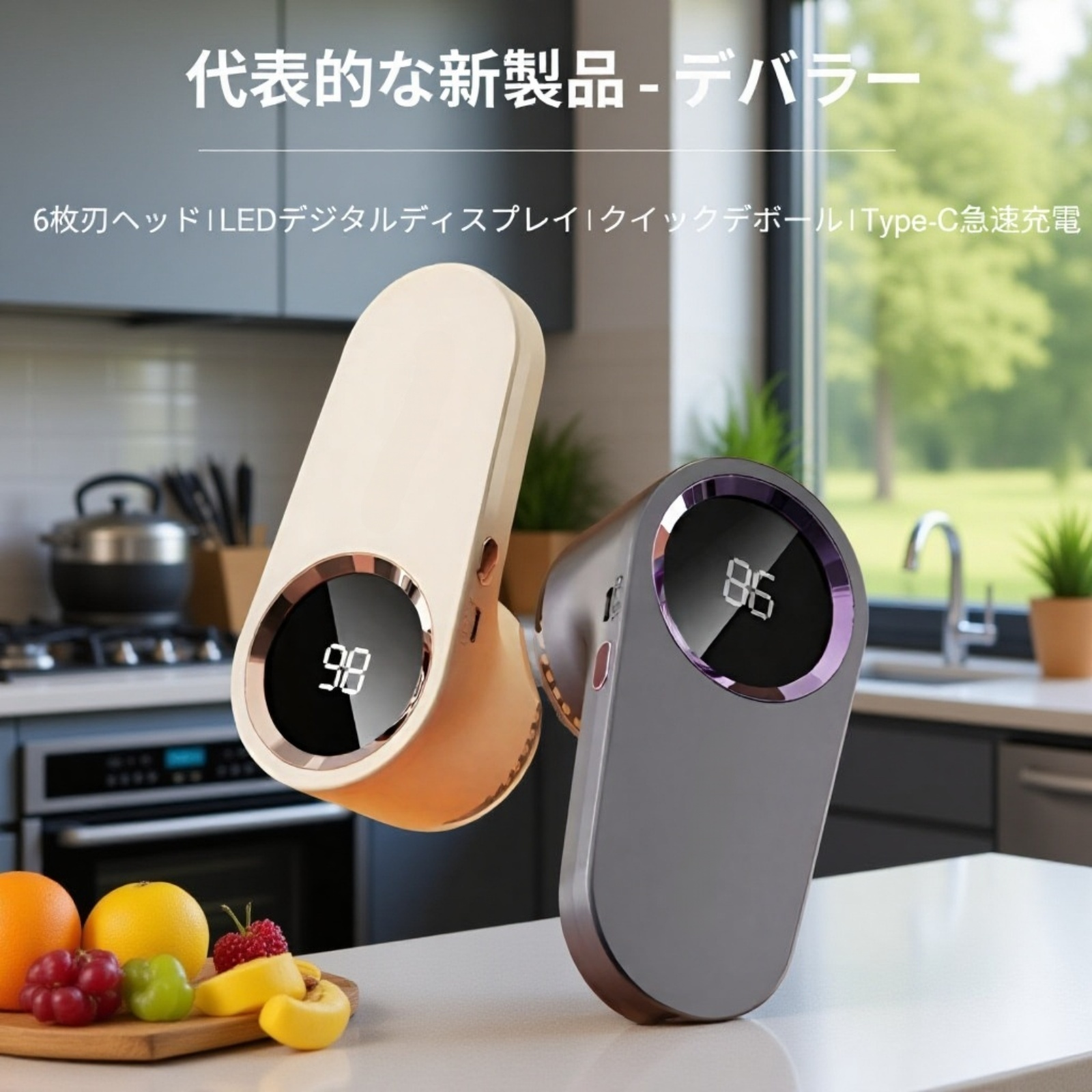 毛玉取りスクレーパー ポータブルシェーバー本体画像