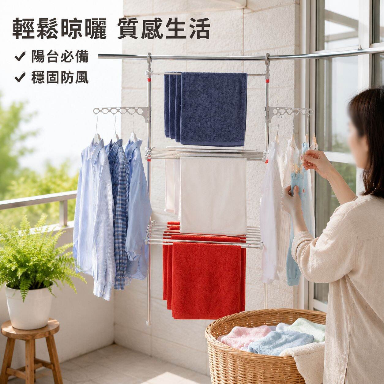 欧美时尚不锈钢折叠式衣架新品