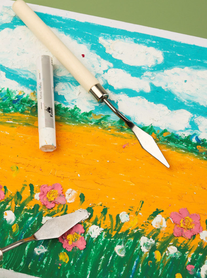 Set de 5 paletas para pintura al óleo