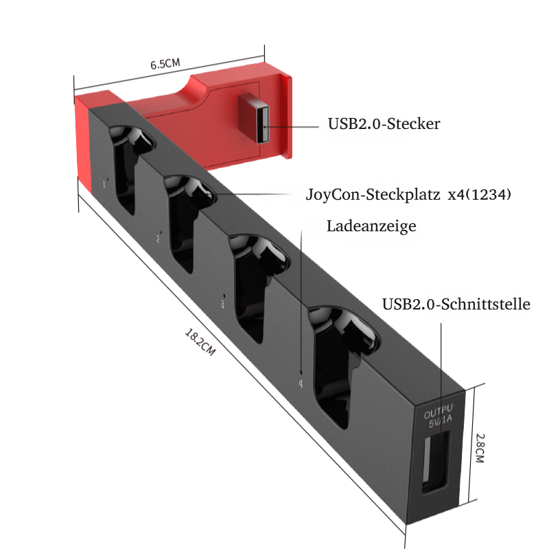 Ladestation für kleine Controller