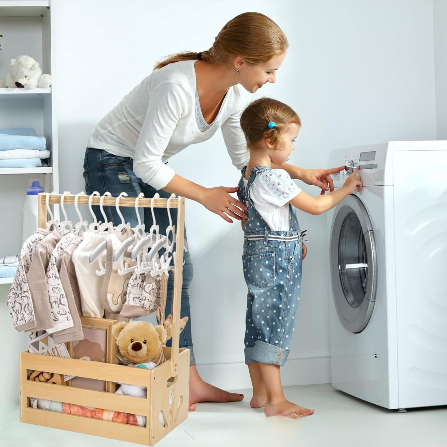 木質嬰兒用品收納箱