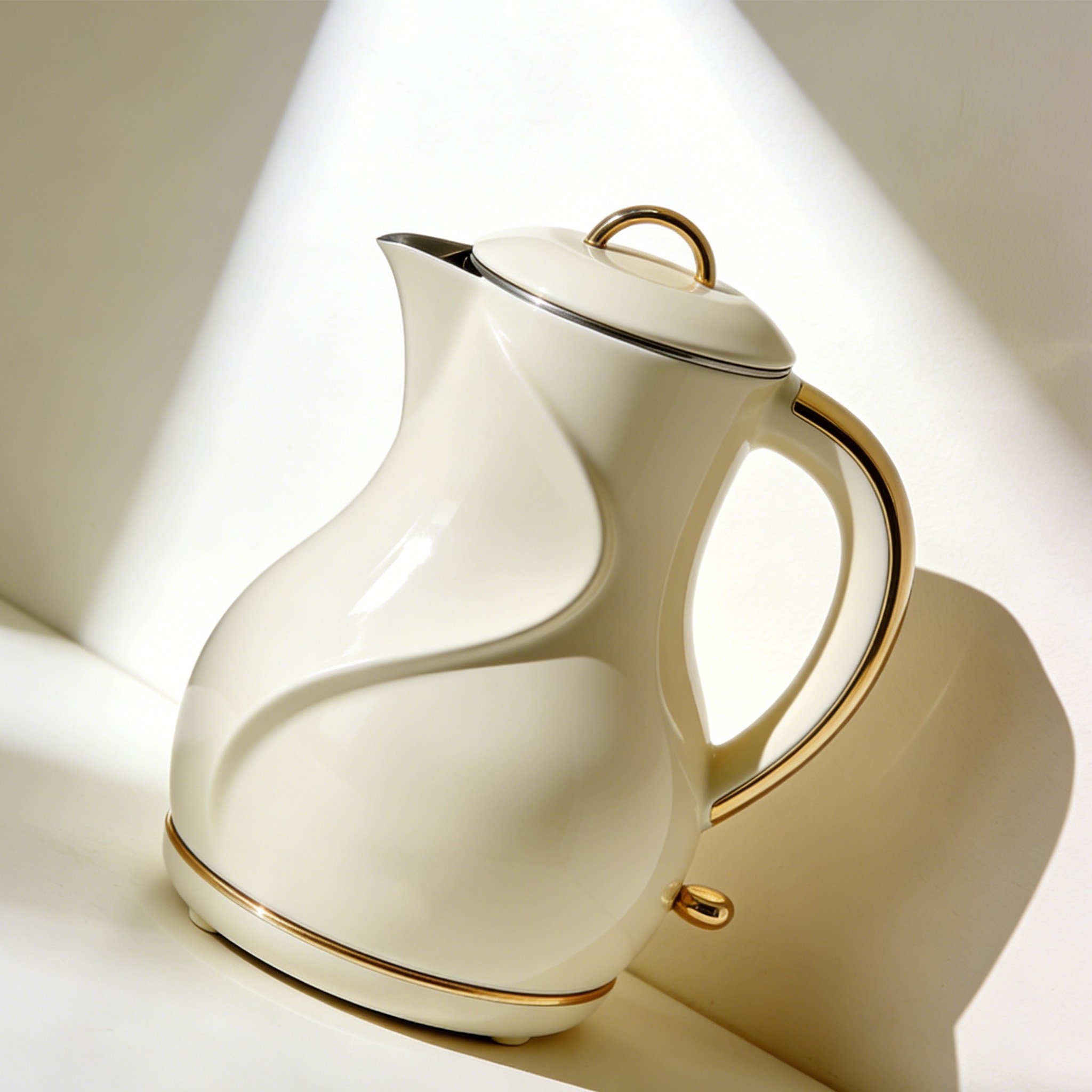 Electric kettle with adjustable temperature display