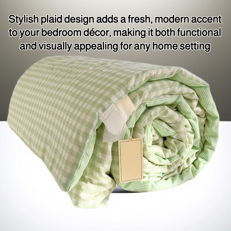 Summer Cloud Cotton Plaid Air Conditioning Quilt
