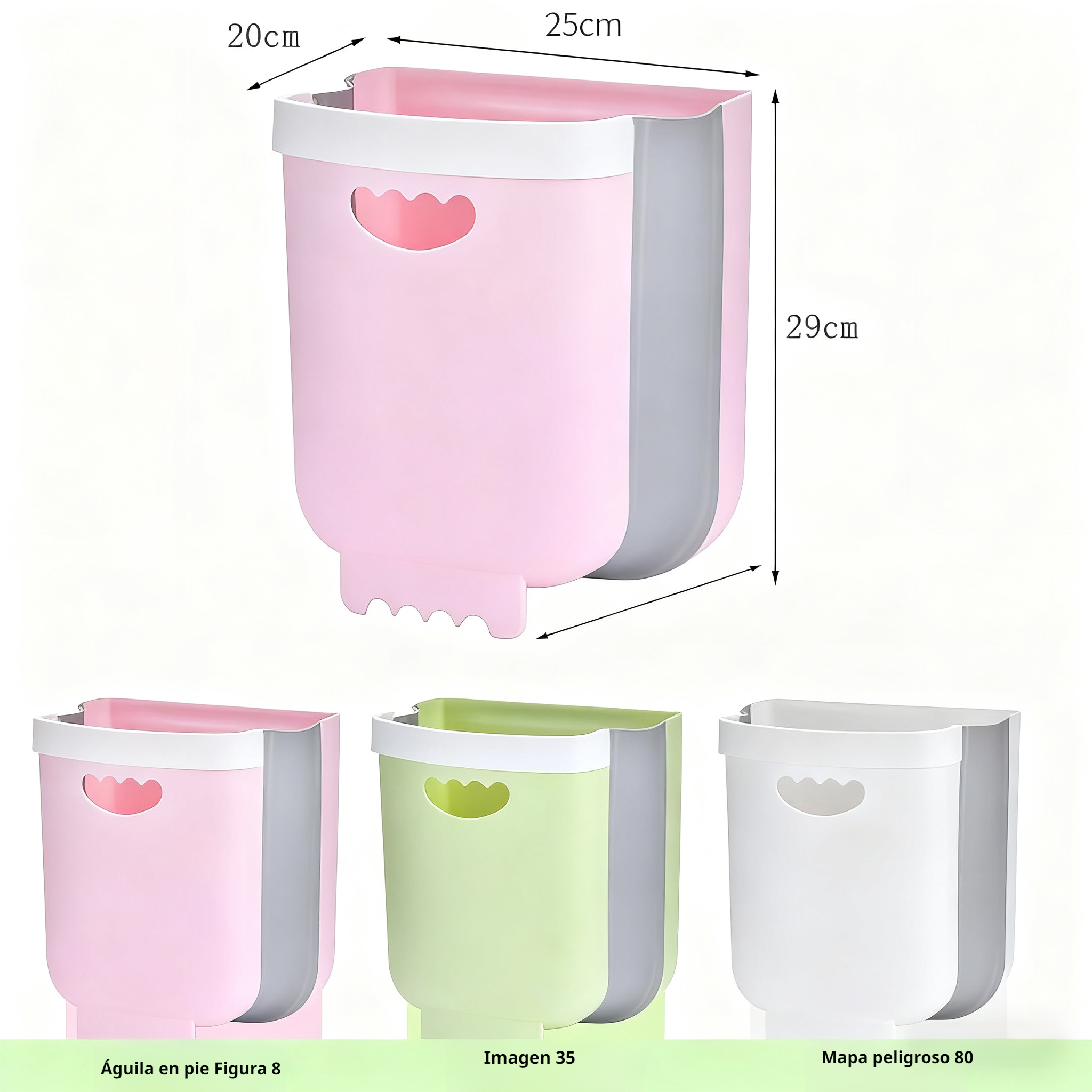 Cubo de basura plegable