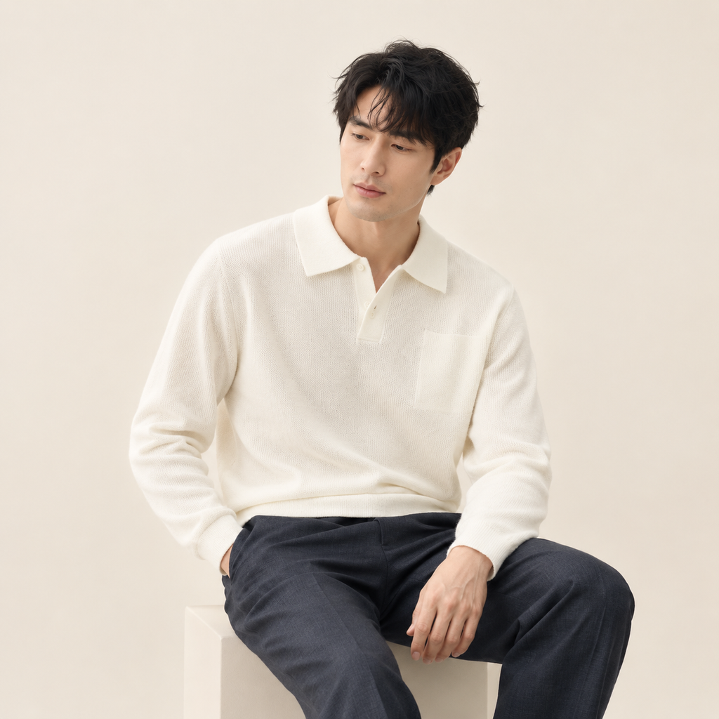남성 고급감 가을겨울 카라 니트 스웨터