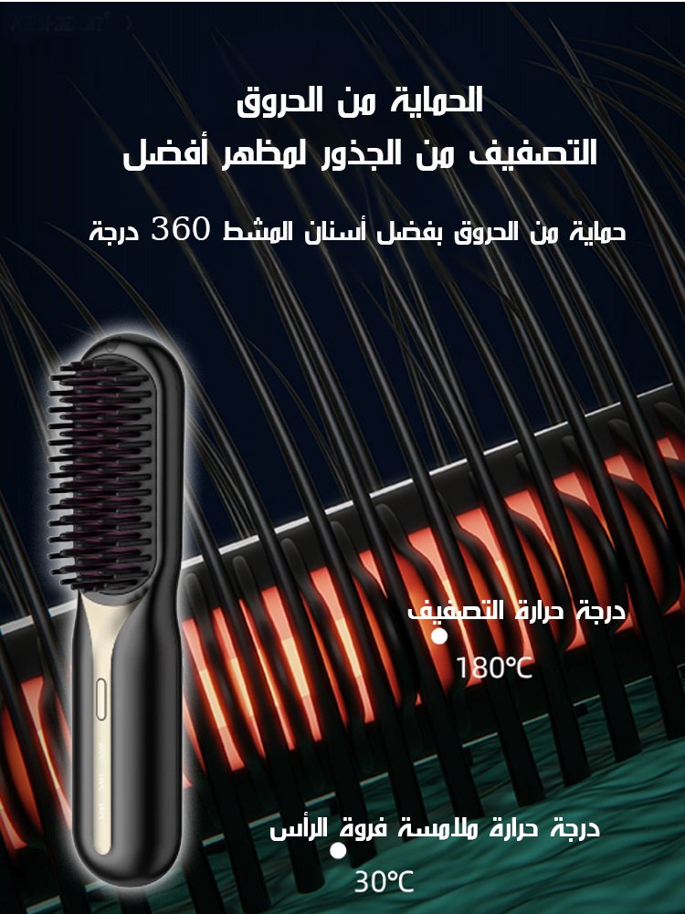 تصفيف يدوم طويلاً بزاوية 185 درجة للرجال