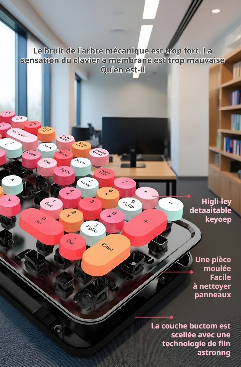 Clavier et souris sans fil avec connexion stable