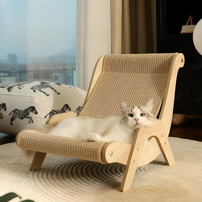 引っかき傷に強い麻ロープ猫ソファチェア