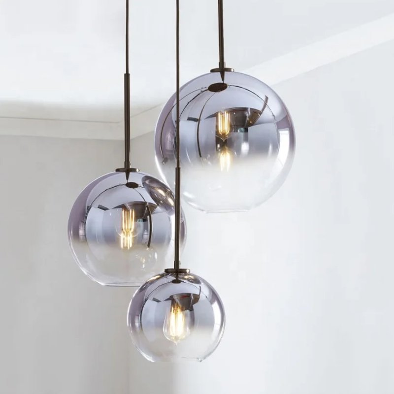 Bernstein Glas Blasen Küche Licht