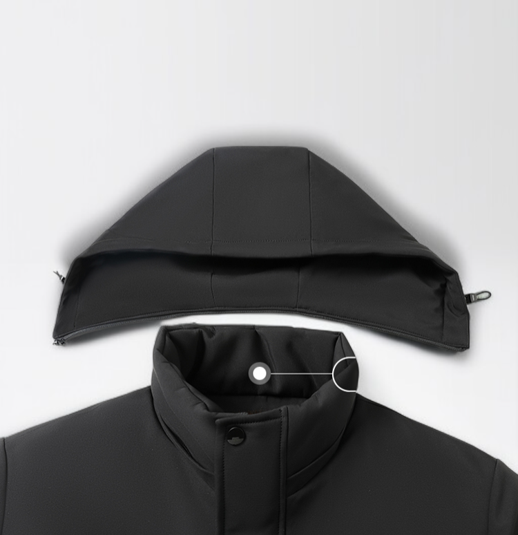 レディース用フリースコートの後ろ姿