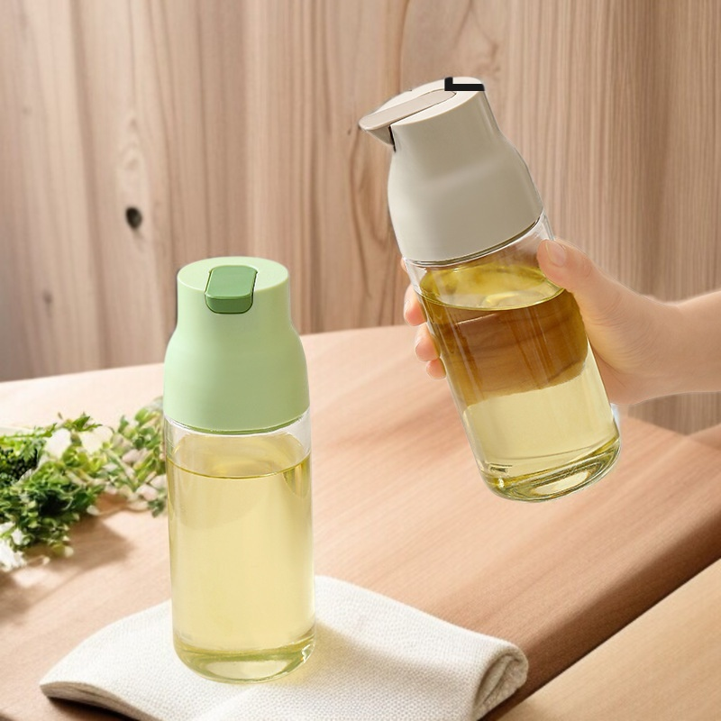 주방 누수방지 유리 간장병 대용량 자동개폐 양념병 베이지 대용량 간장병