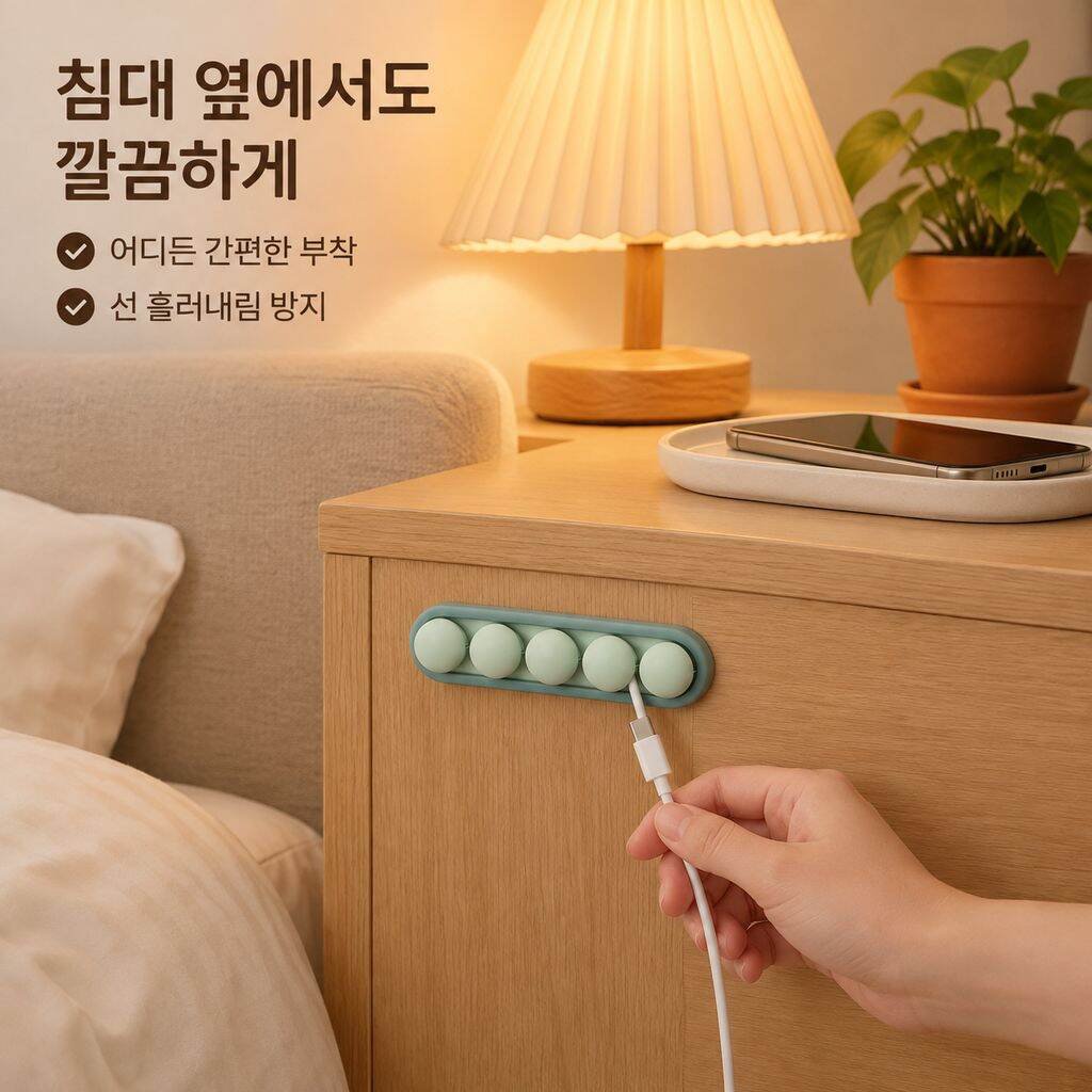 다기능 데스크탑 케이블 정리기 수납 고정 클립 데이터 케이블 충전선 관리 도구
