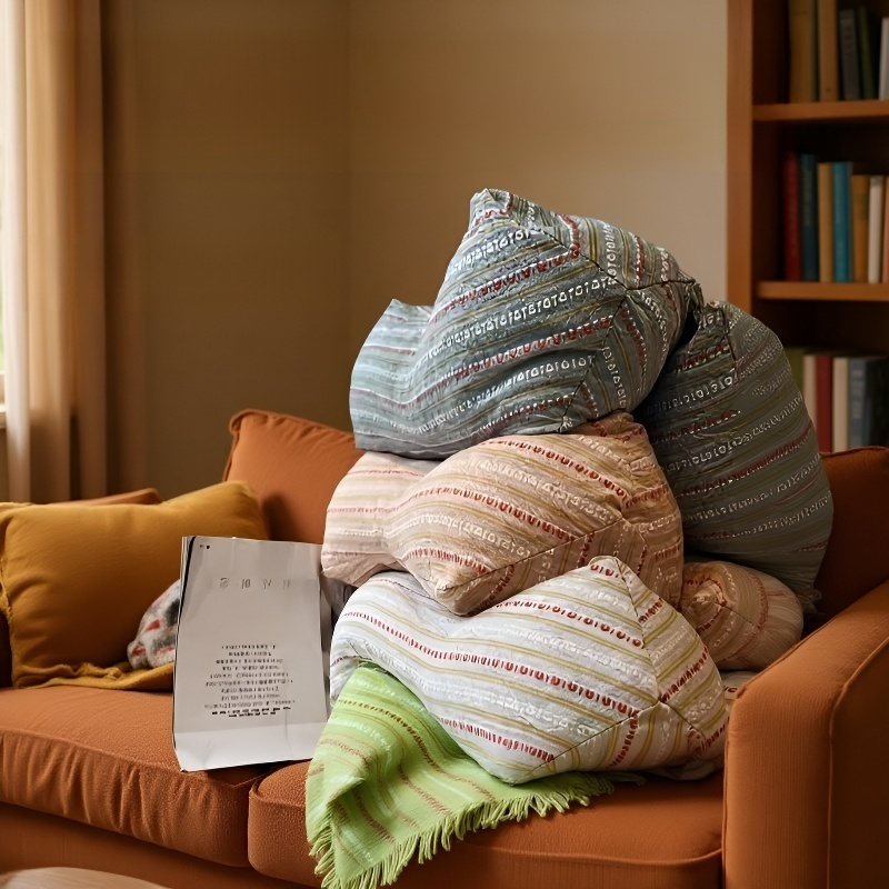 삼각형 일체형 메밀껍질 베개 가정용 목 보호