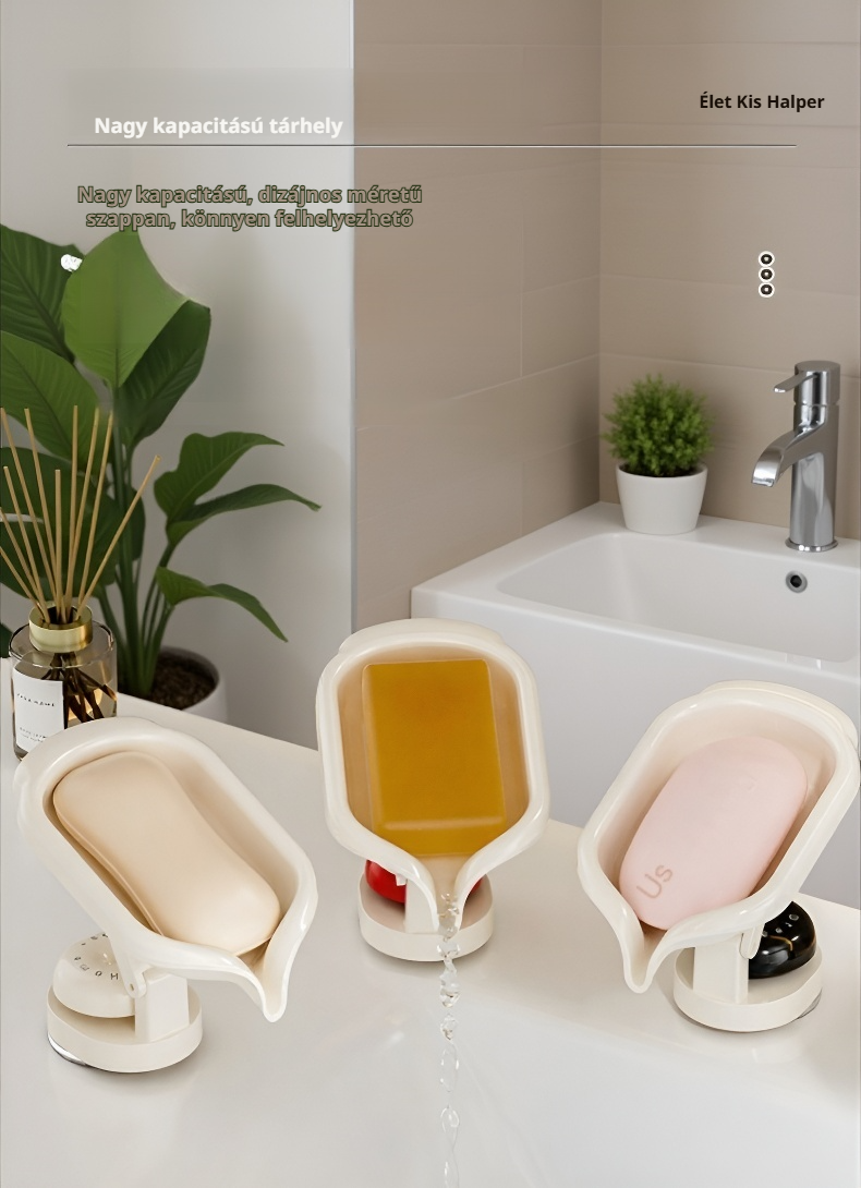 Fúrásmentesen felszerelhető szappantartó