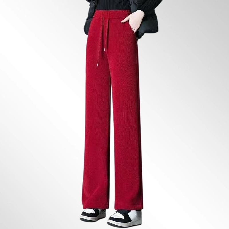 셰닐 플리스 안감 두꺼운 캐주얼 팬츠