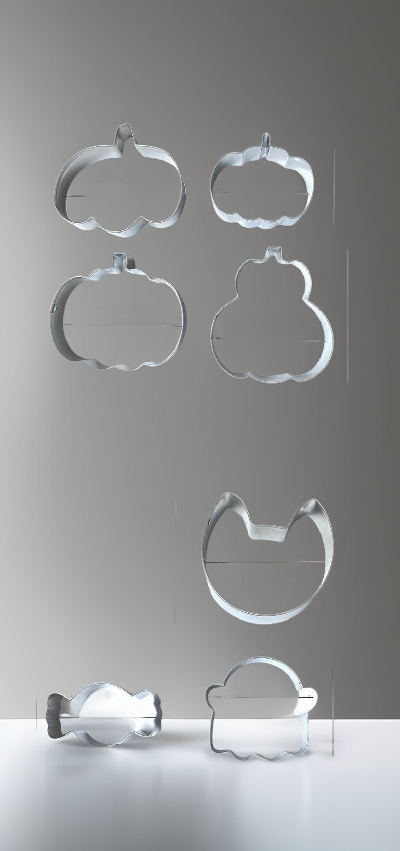 Rostfreie Ausstechformen mit Halloween-Design