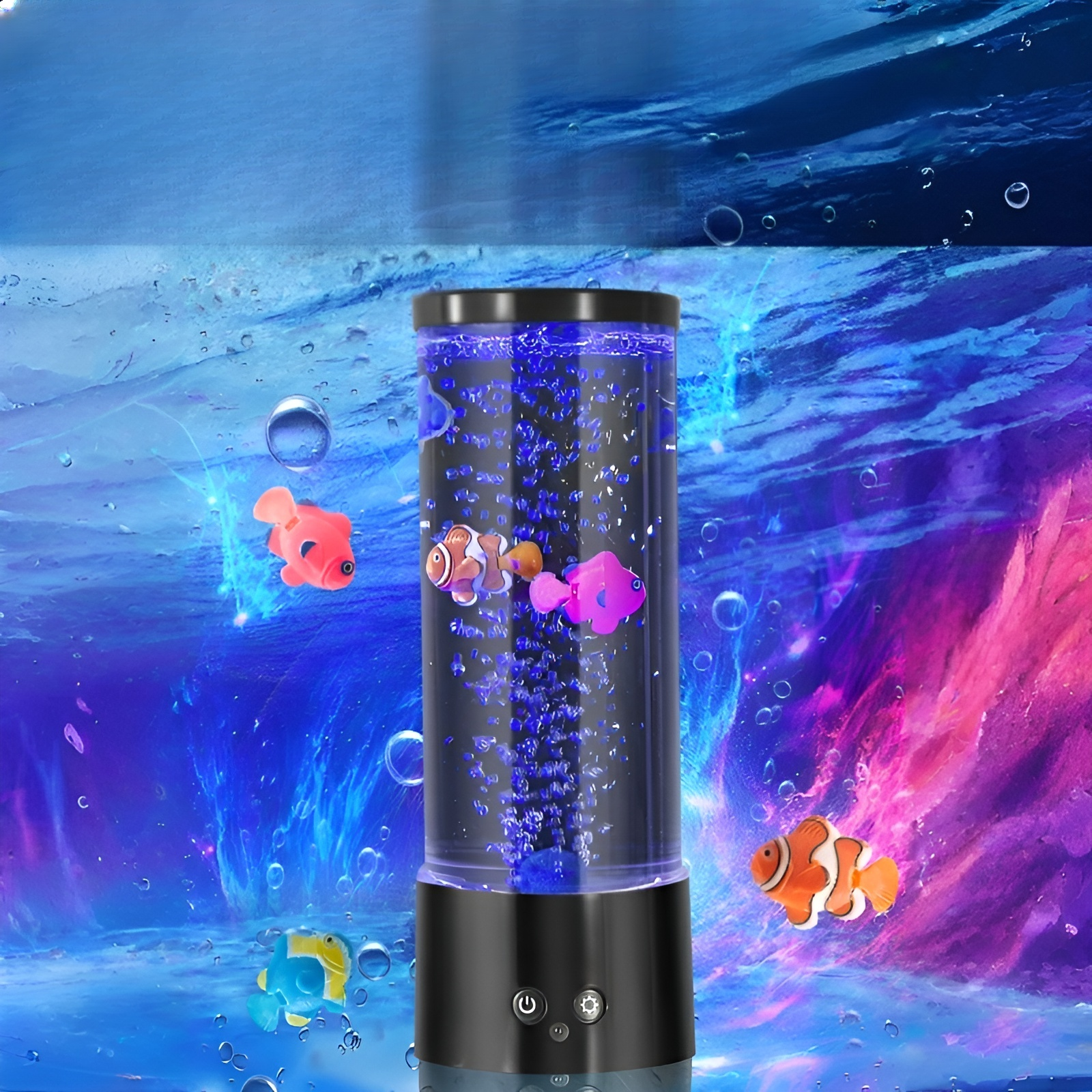 氣泡魚造型LED高亮USB小夜燈