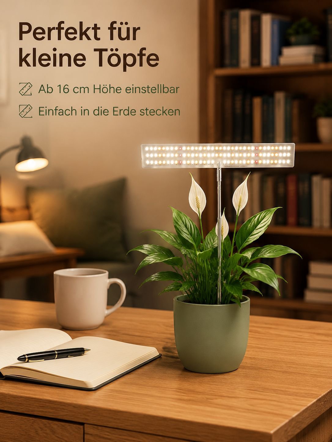Einfache Installation der Vollspektrum Pflanzenlampe