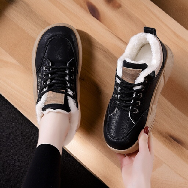 加絨加厚運動鞋女