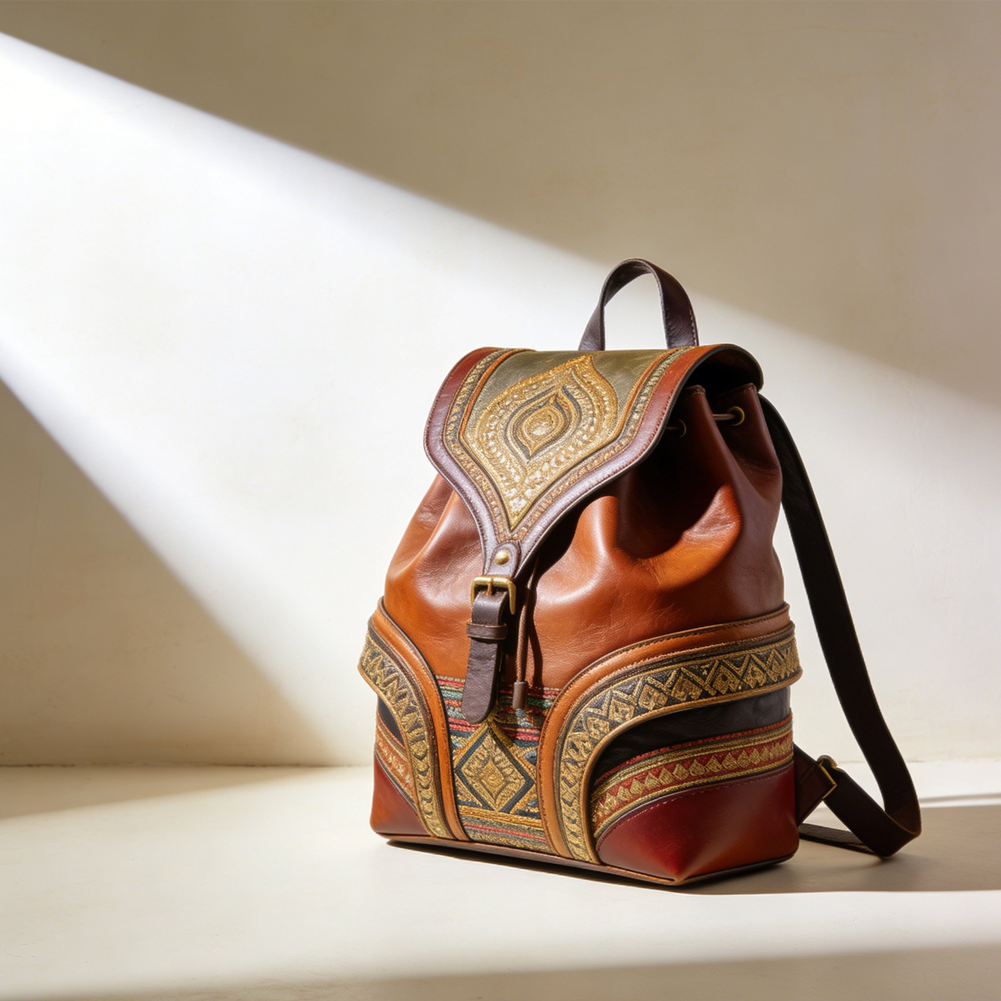 Mochila de cuero elegante