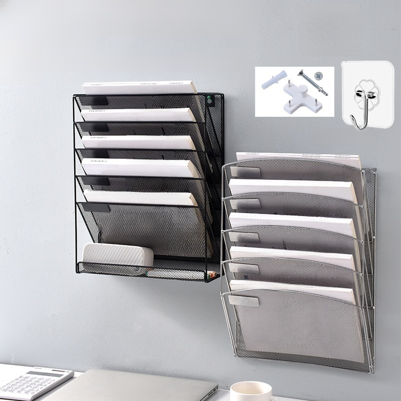 ชั้นวางของติดผนังสำหรับโต๊ะ ทำจากโลหะ แขวนผนังได้