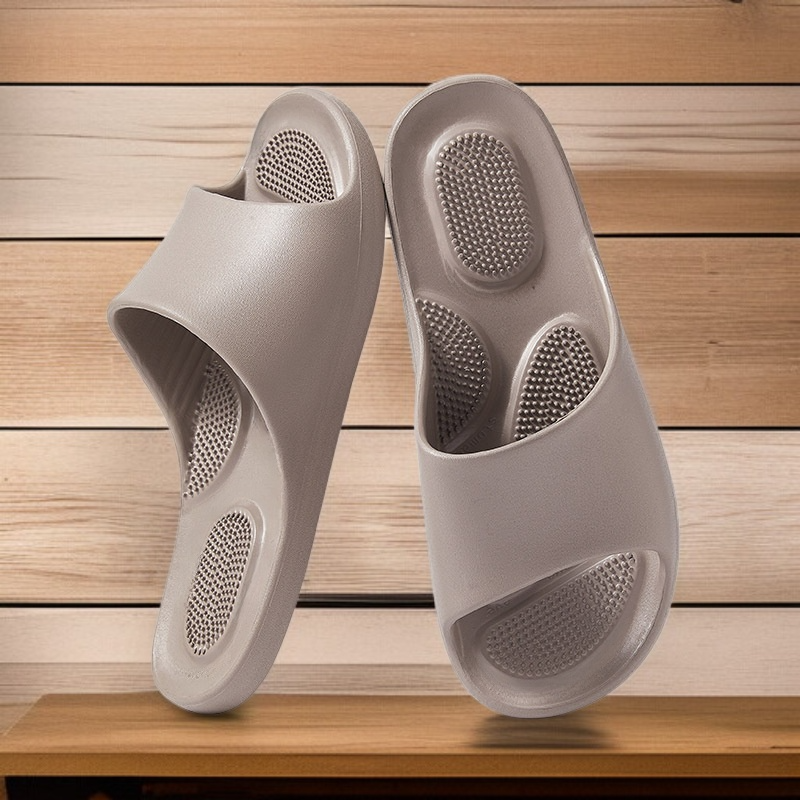 Massage slippers with durable and water-resistant material