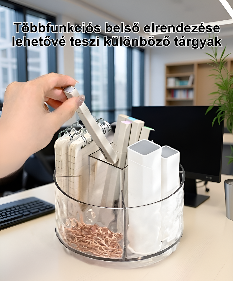 Luxus vízfodrozódásos forgó tárolódoboz elegáns dizájnnal