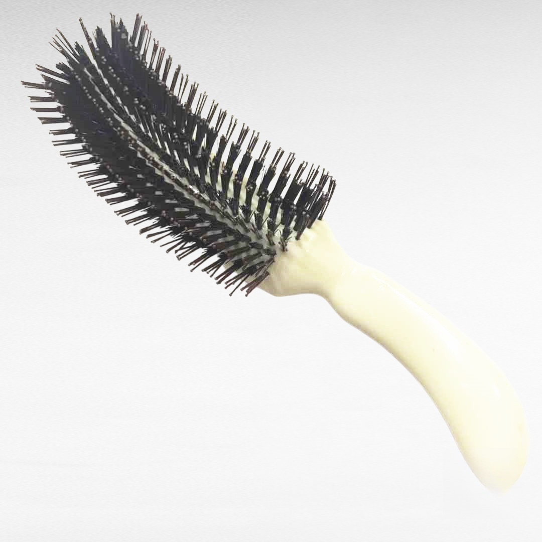 S-förmige bequeme Griff-Haarbürste für Volumen