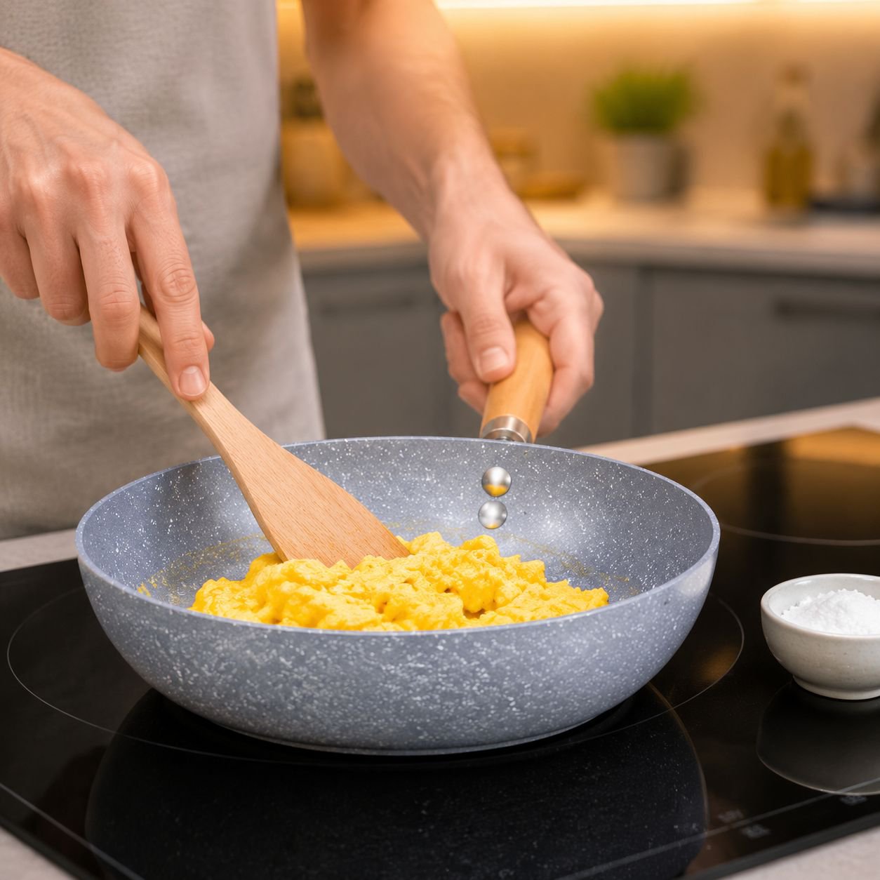Marble Pattern Nonstick Small Frying Pan