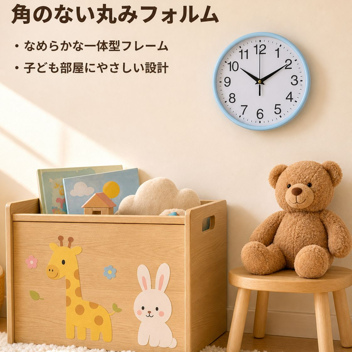 モダンシンプル静音プラスチック掛け時計