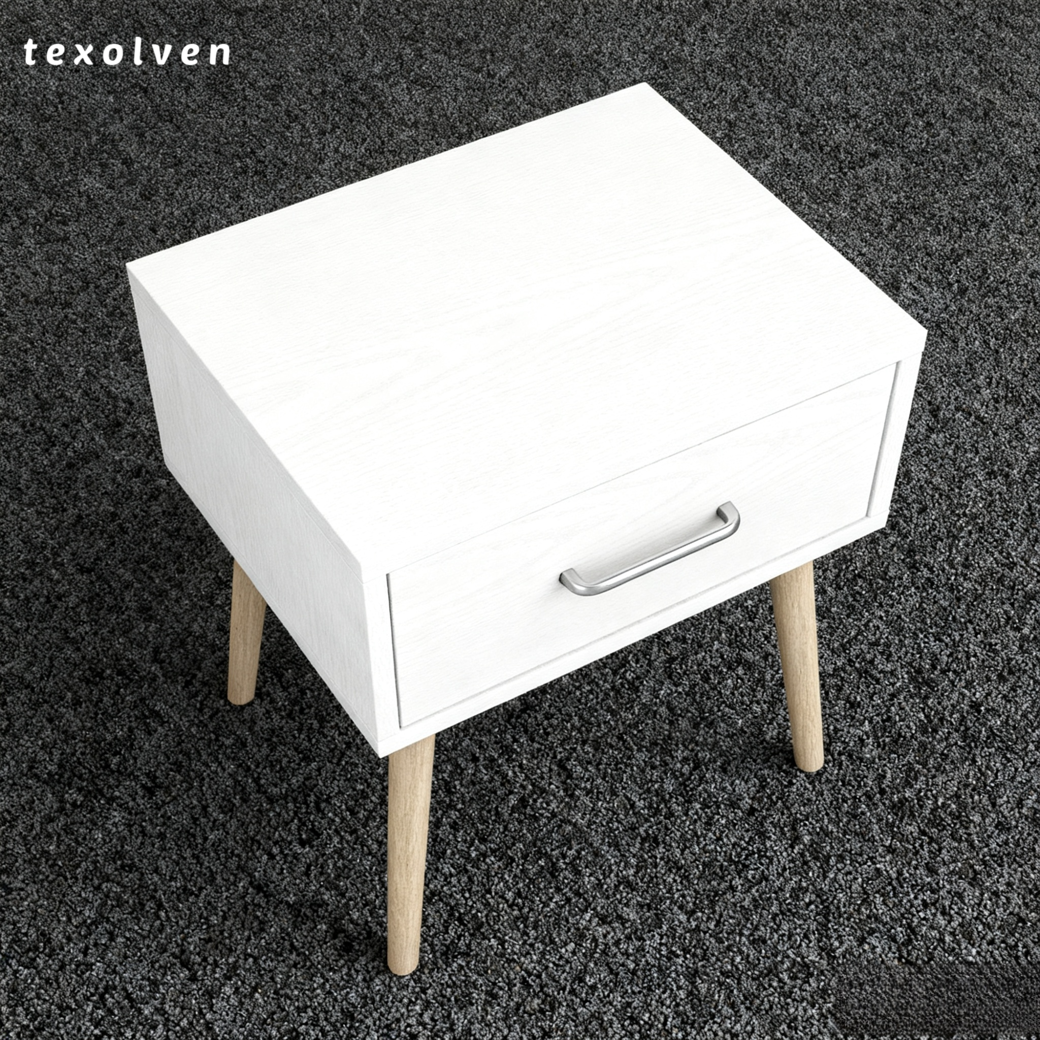 견고한 원목 침대 옆 탁자 모던 심플 오크 침대 옆 캐비닛