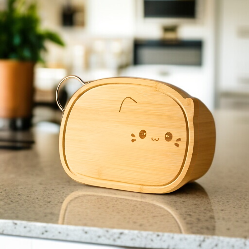 가정용 항균 과일 이유식 도마 원목 곰팡이 방지 귀여운 도마 고양이 주방 필수 과일 이유식 도마
