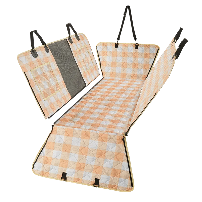 Pet car checkered mat