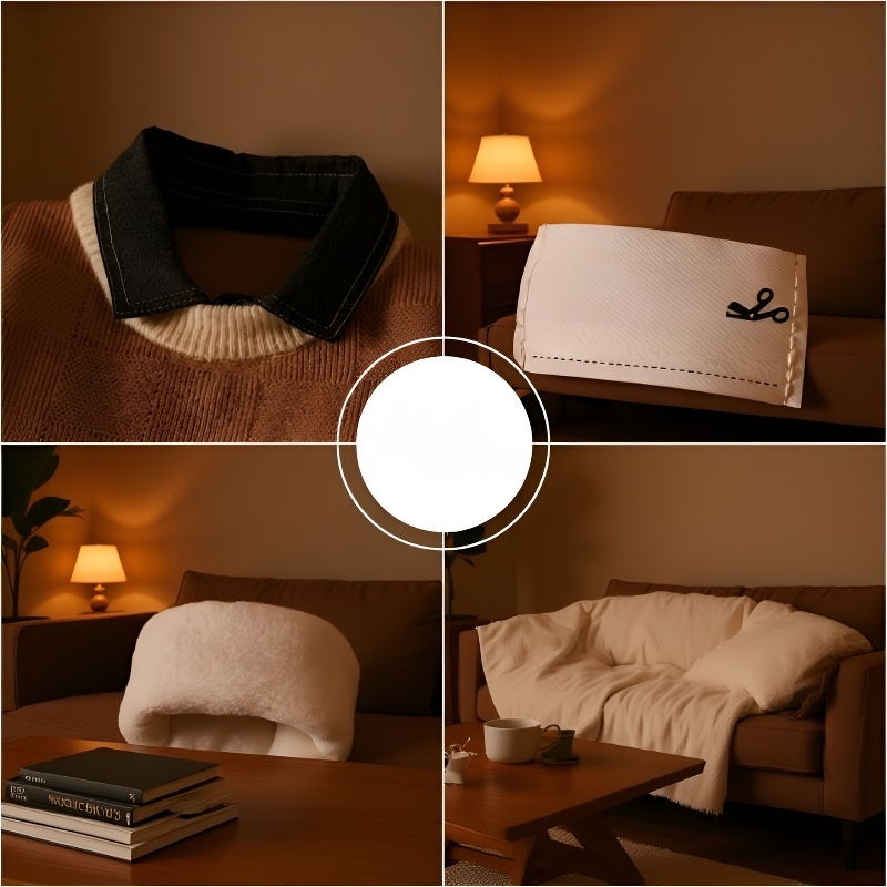 冬に厚手のおしゃれなベルベットベースセーター