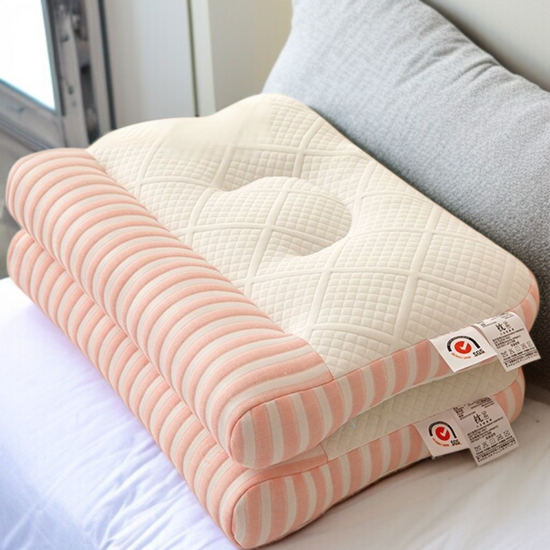 편안한 수면 니트 통풍 고반발 목베개 구름 베개 심지 견인 편안한 베개