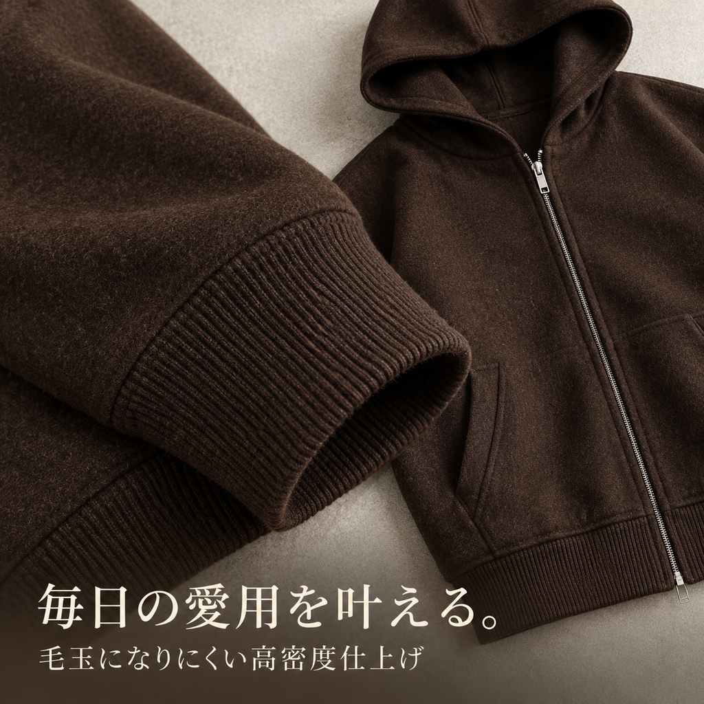 日系復古スタイルウールフードジャケットコート メンズ 春秋冬