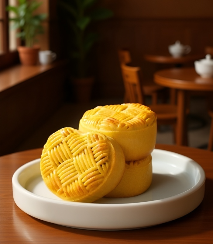 케이크 위에 올려진 붉은 대추 장식