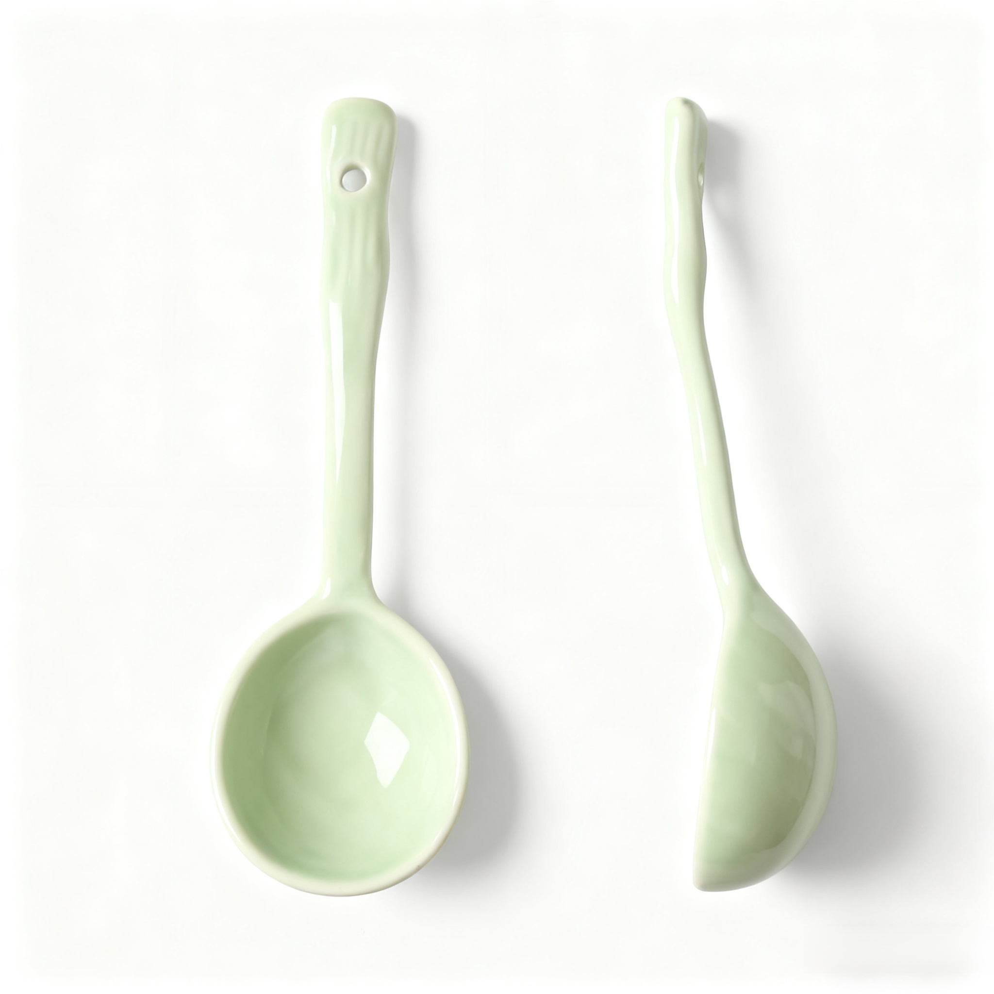 가정용으로 사용하기 좋은 일본식 귀여운 소형 세라믹 스푼