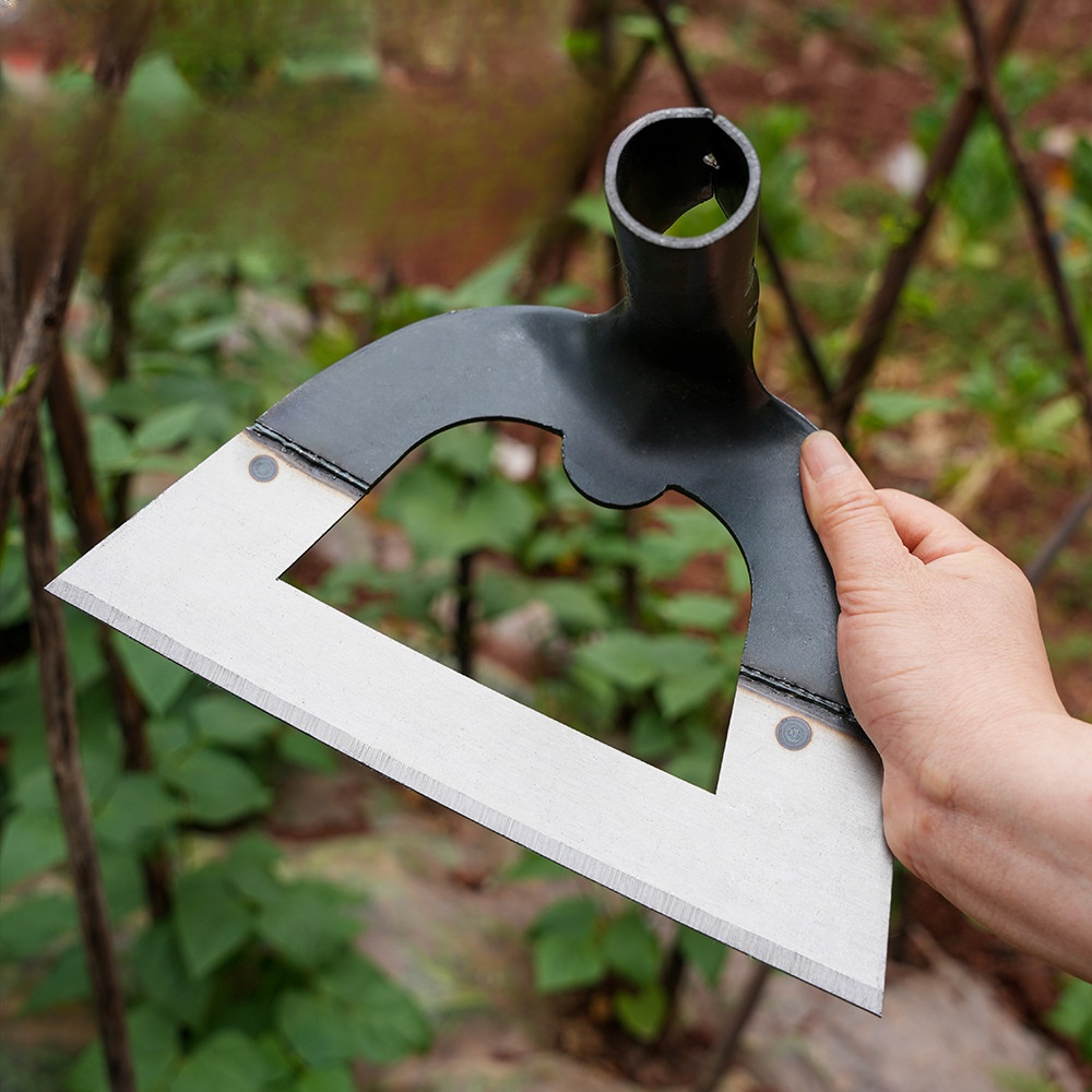 옥외 개간 송토 망간강 농업용 공심 호미