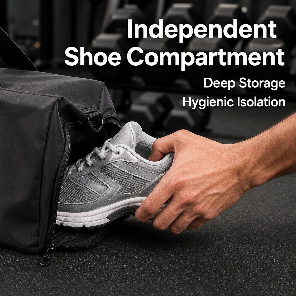 Trendy Sports Travel Bag, Wet and Dry Separation Handheld Portable Luggage
